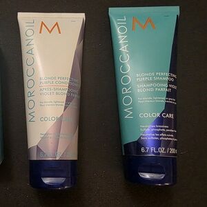 Moroccanoil Blonde Perfecting Purple Hair Care Duo